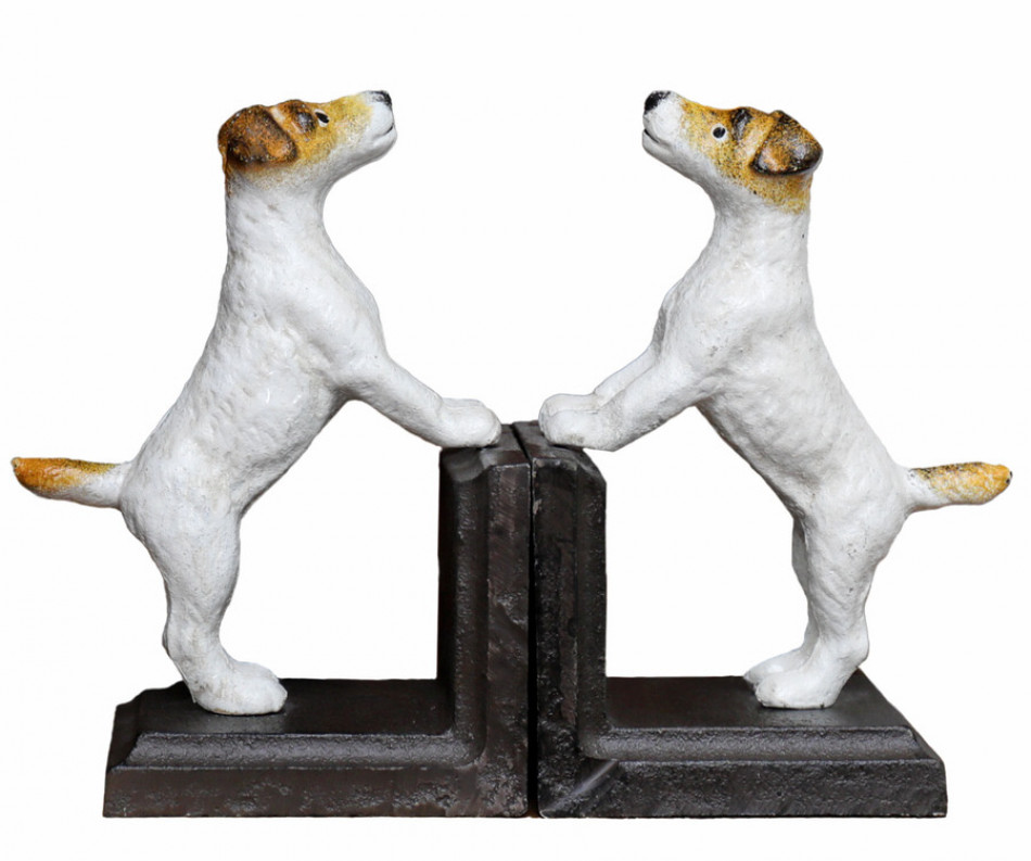 Set 2 Vintage Fox Terrier Bookends
