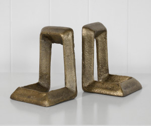 Set 2 Harlow Gold Bookends