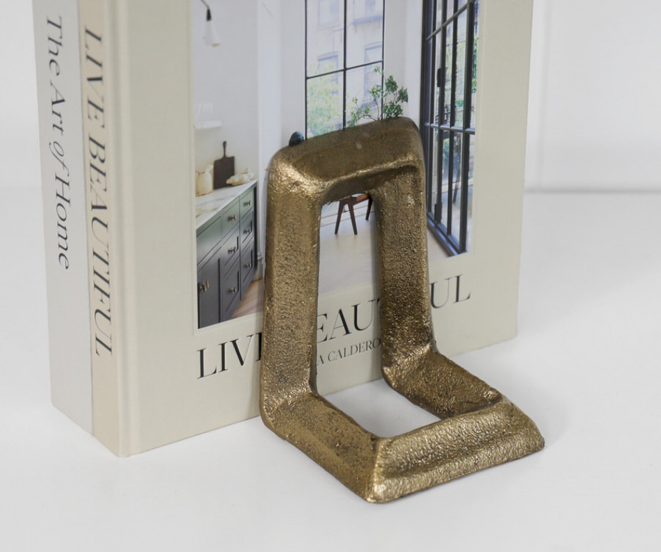 Set 2 Harlow Gold Bookends