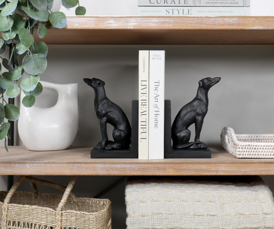 Set 2 Italian Greyhound Bookends