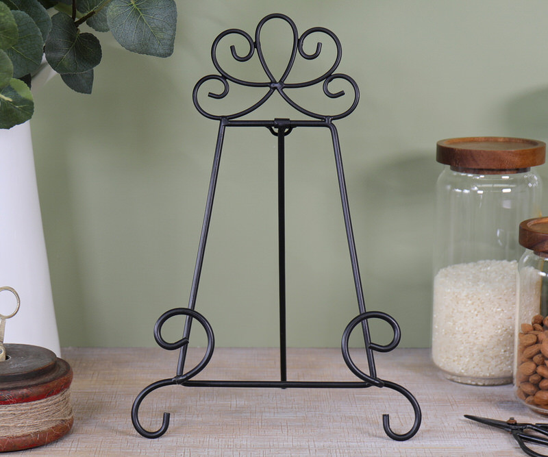 Lola Black Recipe Book Stand / Plate Stand