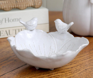 Helena Petal Bowl with Two Birds