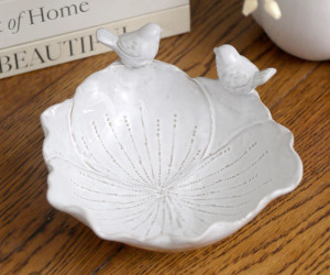 Helena Petal Bowl with Two Birds