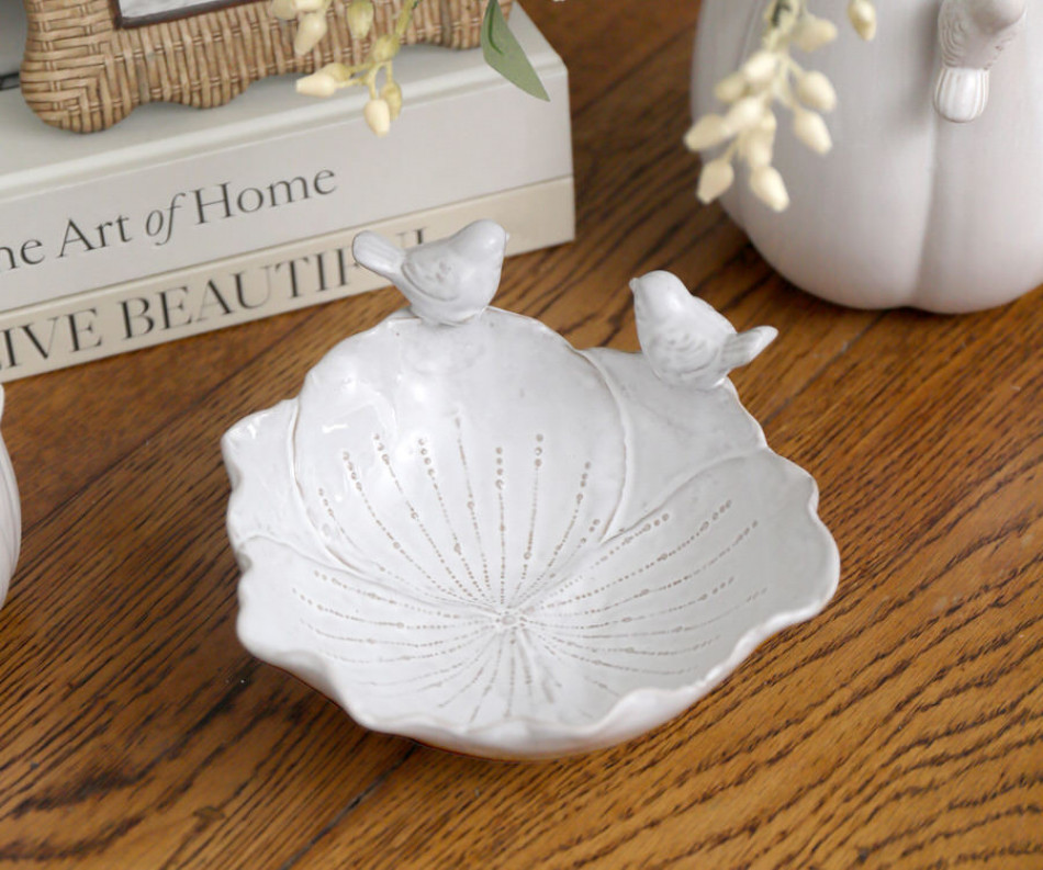 Helena Petal Bowl with Two Birds