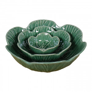 Petite Savoy Cabbage Leaf Bowl, a tabletop piece suited to serving food or creating a decorative display