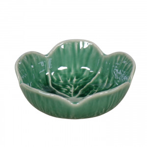 Petite Savoy Cabbage Leaf Bowl, decorative tableware