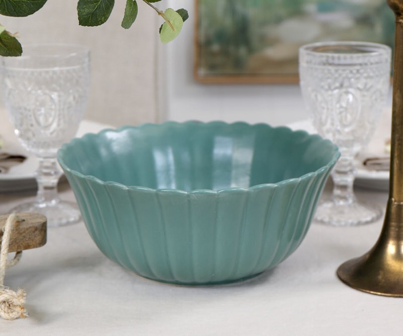 Bayleaf Green Serving Bowl