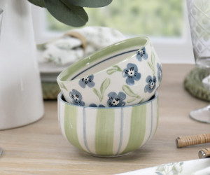 Isobel Blue Floral Bowl