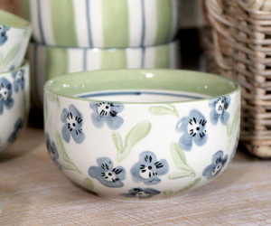 Isobel Blue Floral Bowl