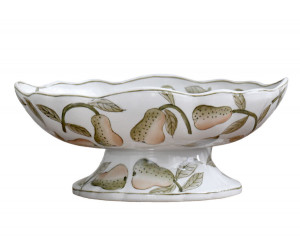 Maison Pear Pedestal Oval Bowl