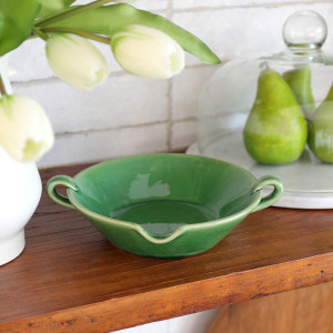 Green Provence Bowl, designed for practical dining use with an ornamental presentation
