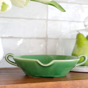 Green Provence Bowl, a tabletop piece for serving or decorative display
