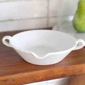 White Provence Bowl, designed for practical dining use with an ornamental presentation