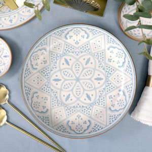 Rosecroft Blue & White Salad Bowl