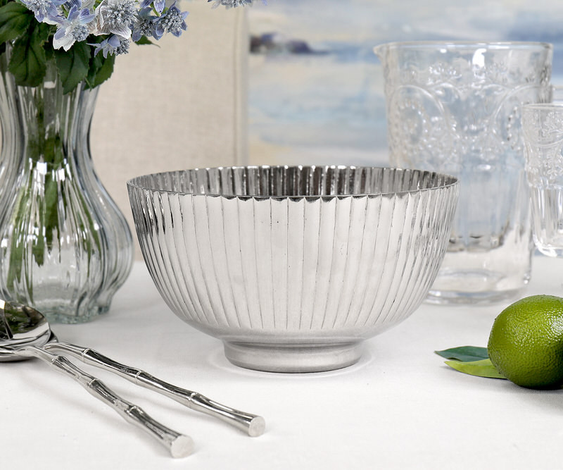 Empire Ribbed Silver Bowl - Small