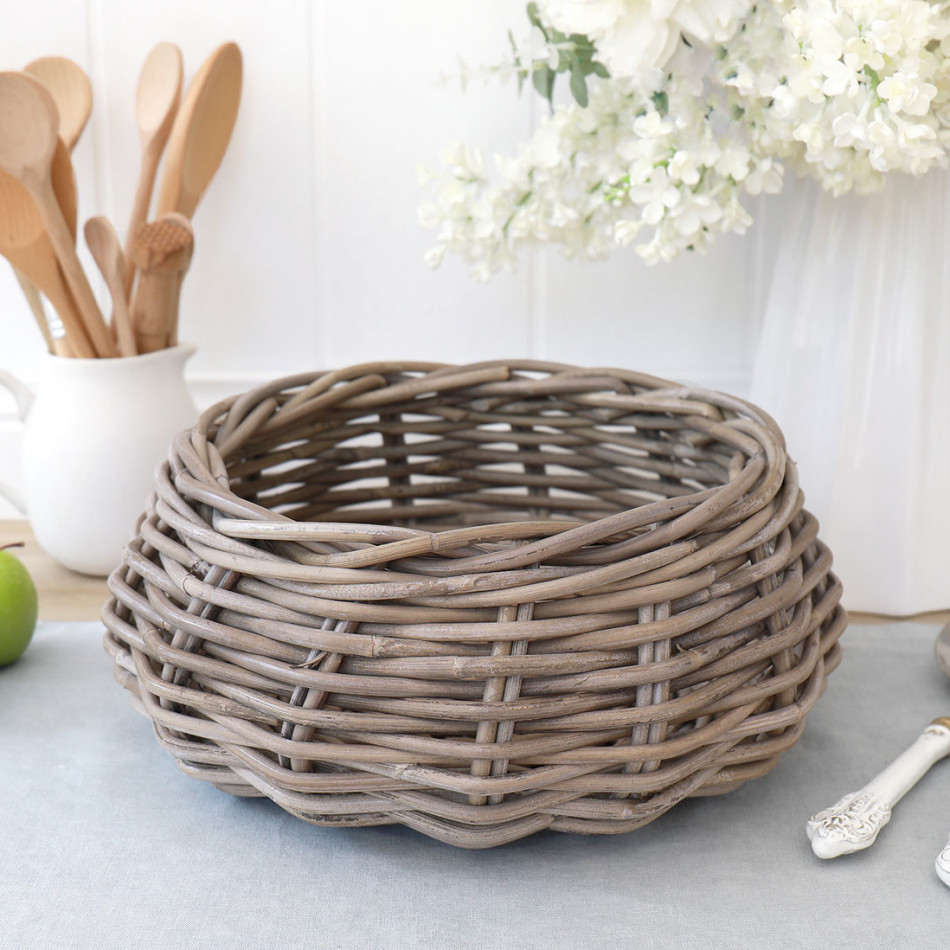 Amalfi Basket Bowl - Medium Produce Bowl, woven storage basket