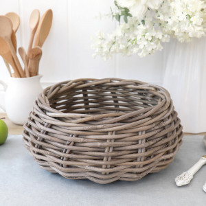 Amalfi Basket Bowl - Medium Produce Bowl, woven storage basket