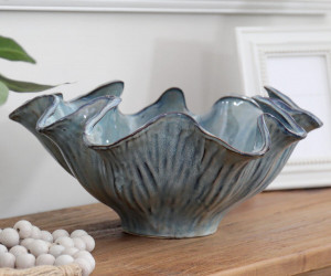 Oceanic Blues Wave Bowl