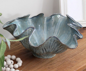 Oceanic Blues Wave Bowl