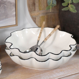 Winslow Ceramic Serving Bowl, decorative tableware