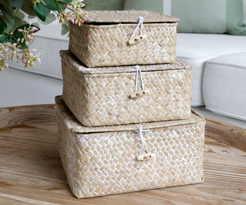 Set 3 Eden Woven Boxes