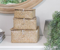 Set 3 Eden Woven Boxes