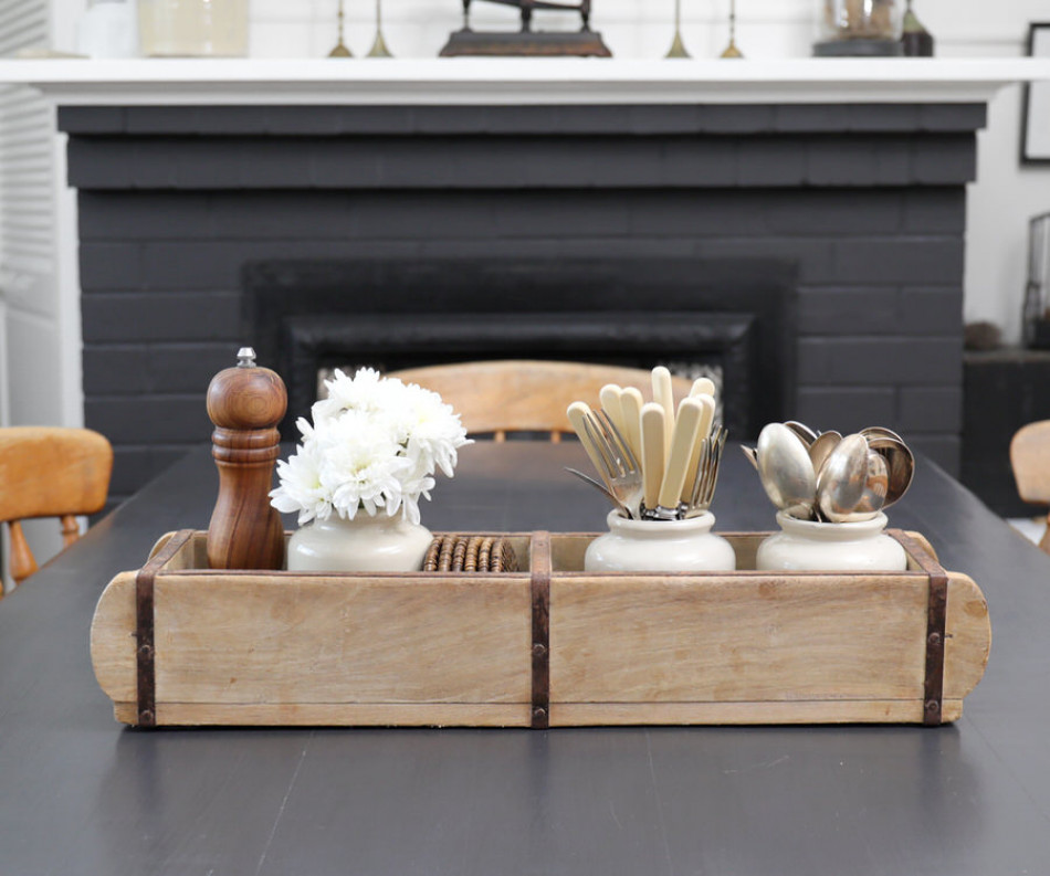 Double Brick Mould - Vintage Wooden Box Tray