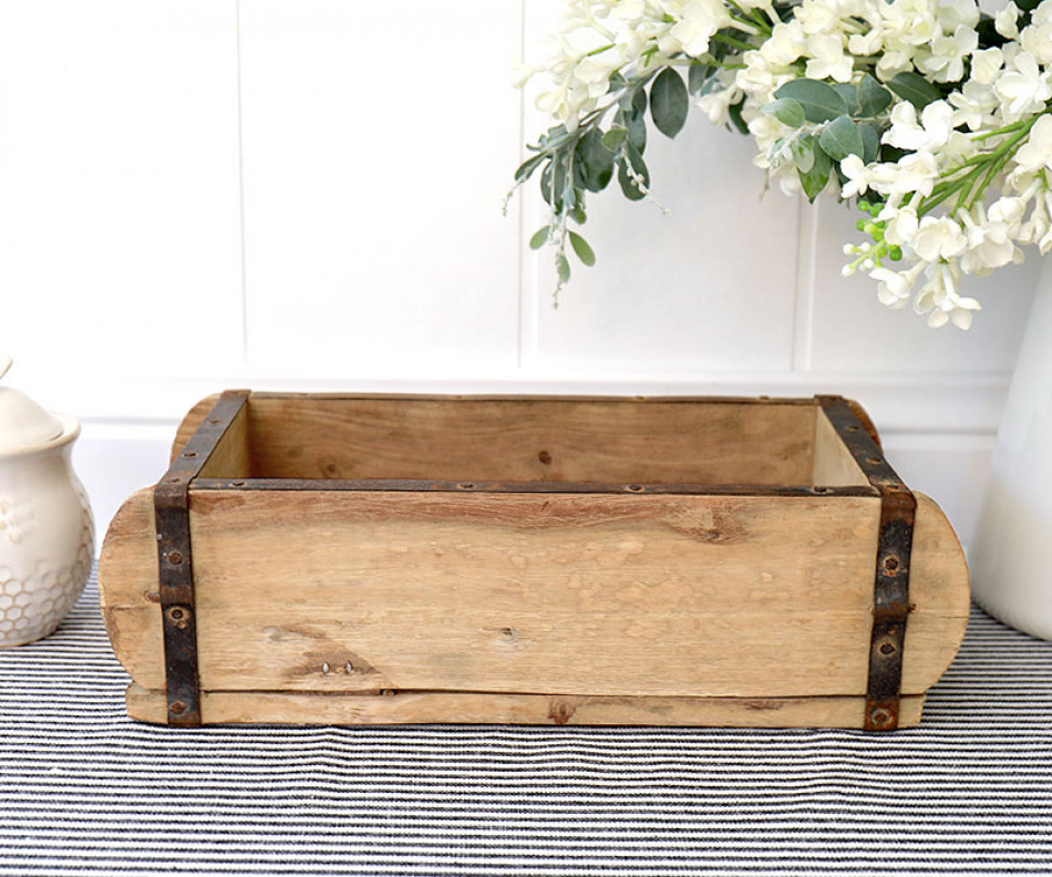 Single Brick Mould - Vintage Wooden Box Tray
