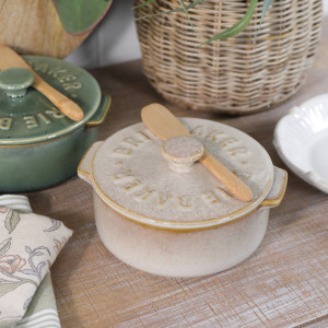 Bordeaux Brie Baker - Sandstone, decorative home accessory