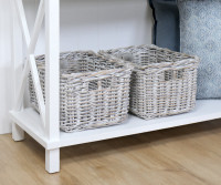 Brook Rattan Storage Basket Greywash