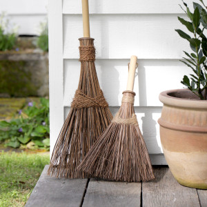 Ivy Lane Compact Traditional Straw Broom, a practical cleaning tool for regular household care