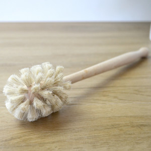 Natural Cup Brush - Beechwood Bottle Brush, a drinkware piece designed for serving beverages at the table
