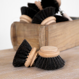 Replacement Head - Corby Black Dish Brush, a tabletop piece for serving or decorative display