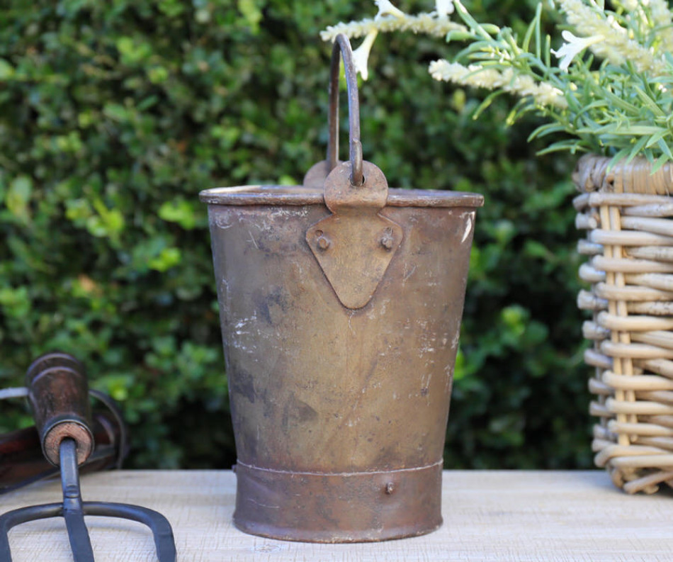 Huntly Vintage Metal Mini Bucket