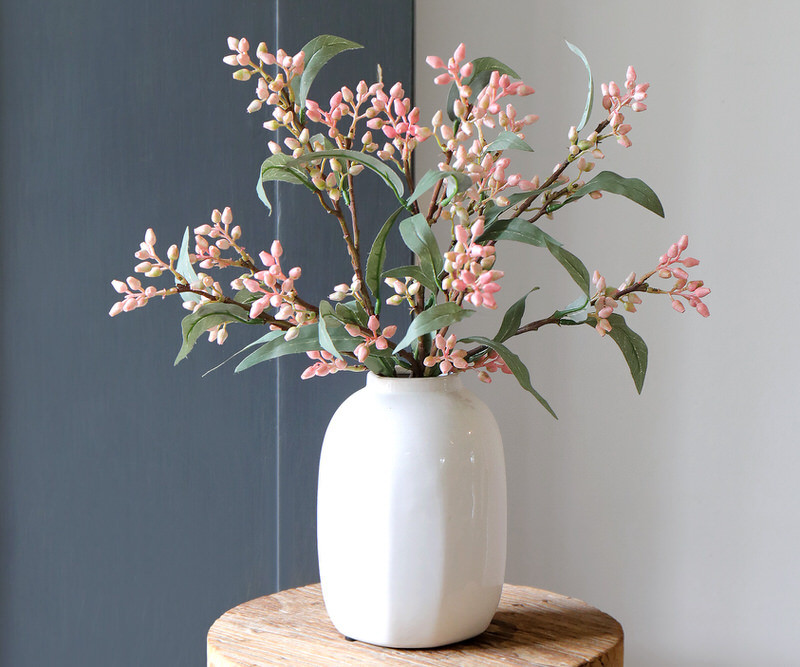 Set 3 Lytton Pink Bud Eucalyptus Stems