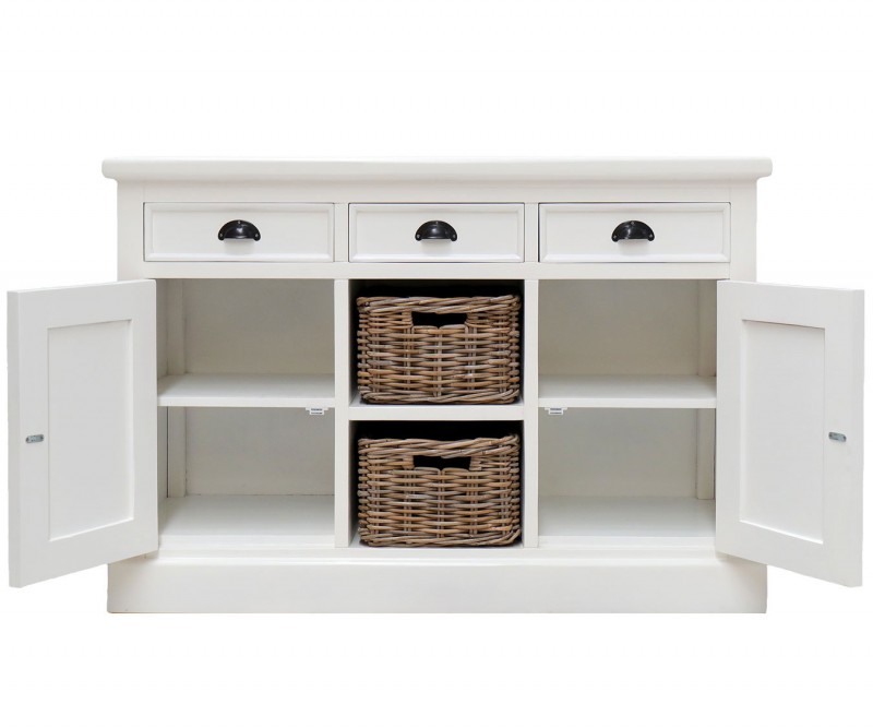 Chelsea 2 Basket Buffet / Sideboard White