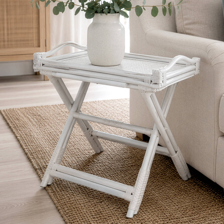 Raffles Butler's Tray Table White