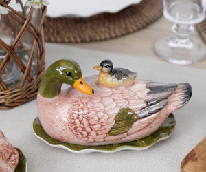 Mallard Duck Butter Dish
