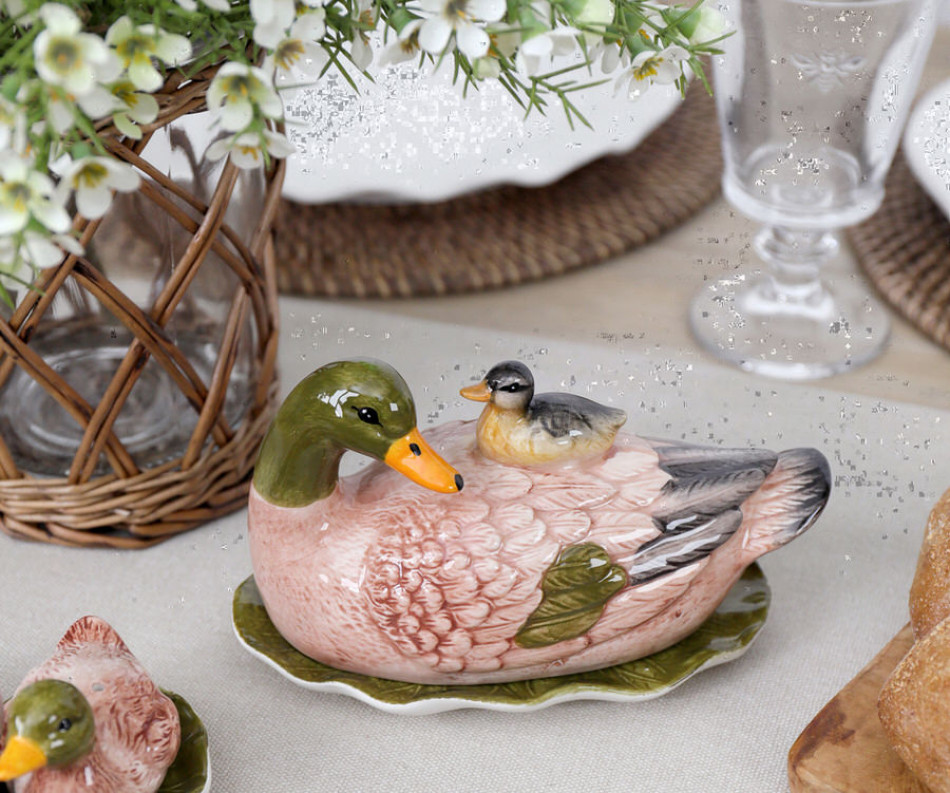 Mallard Duck Butter Dish