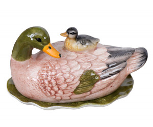 Mallard Duck Butter Dish