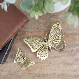 Large Ulysses Brass Butterfly, highlighting the product's distinctive form and defining design