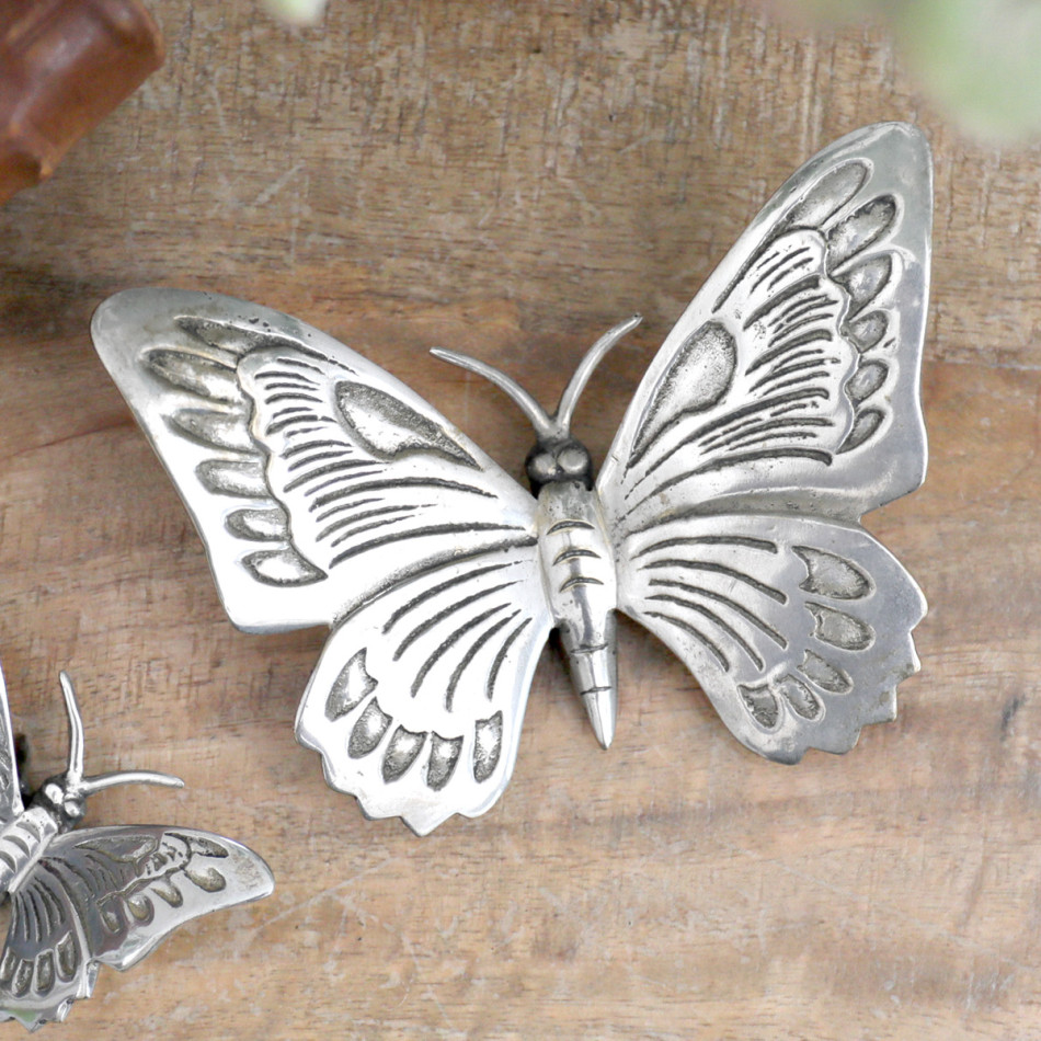 Large Ulysses Silver Butterfly, indoor occasional table