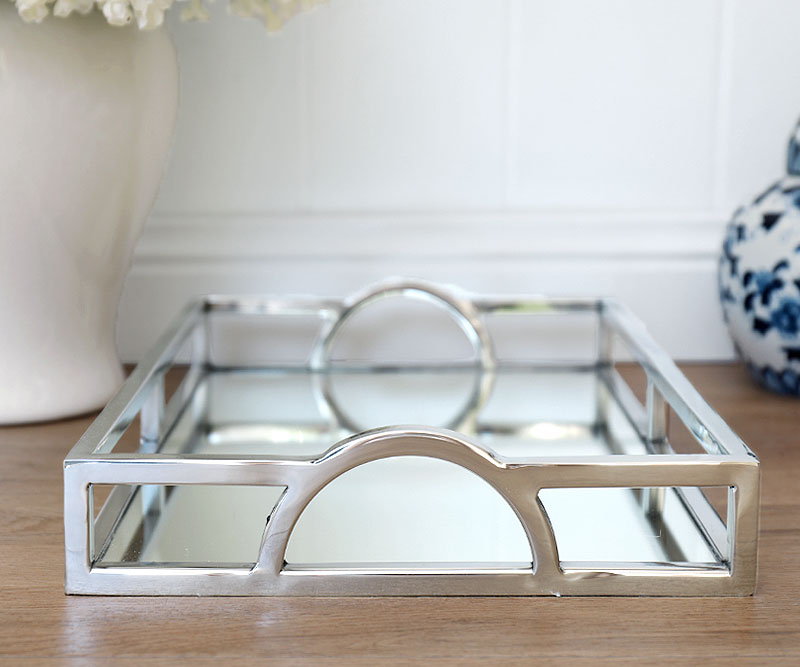 Arlington Silver Mirror Tray