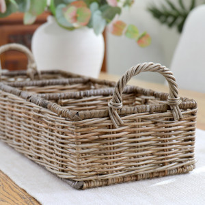 Breton Storage Tray - 3 Compartment Caddy, designed to combine practical organisation with decorative presentation