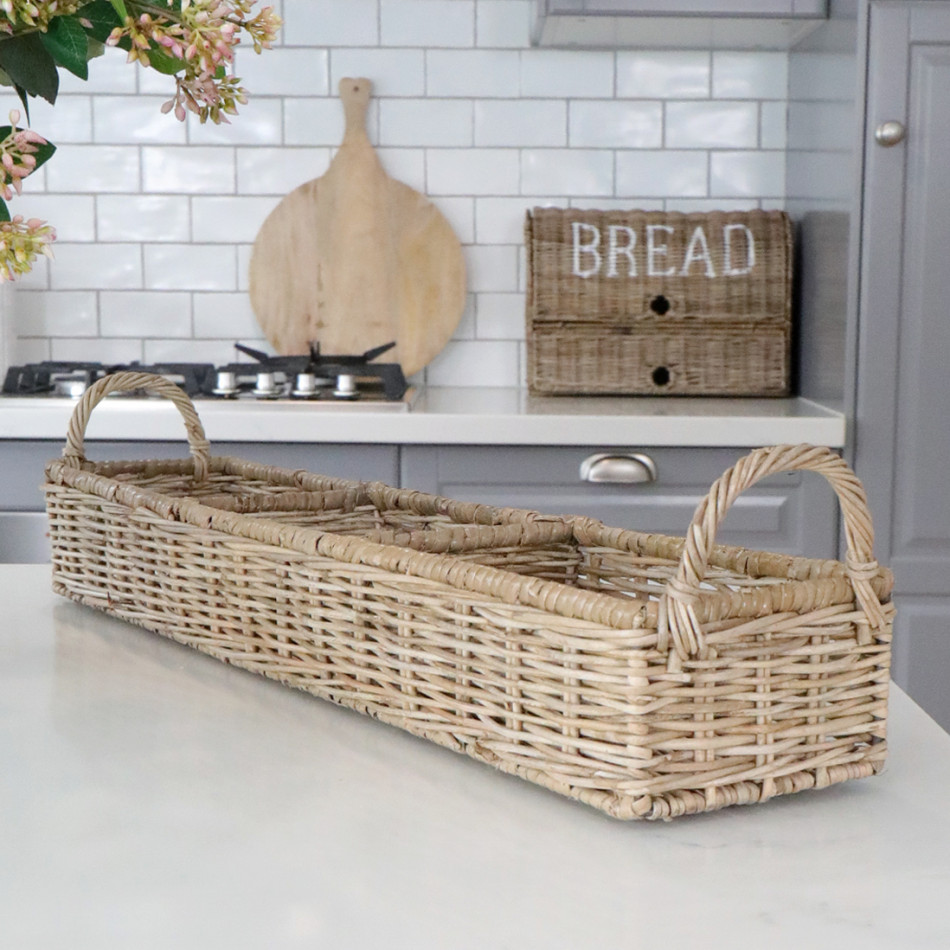 Laurent Long Storage Tray - Antique Grey