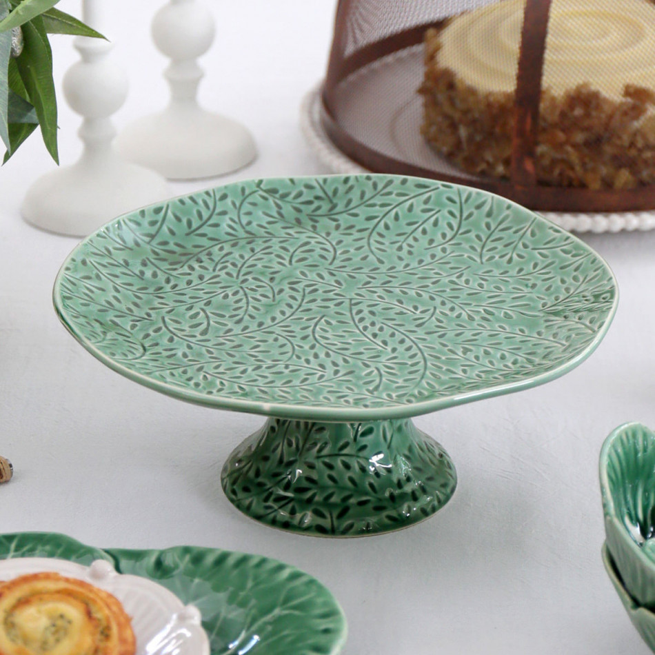 Thornbury Green Cake Stand, decorative home accessory