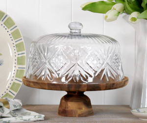 James Cake Stand with Glass Cloche