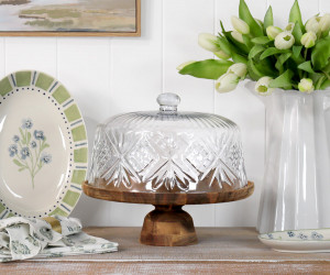 James Cake Stand with Glass Cloche