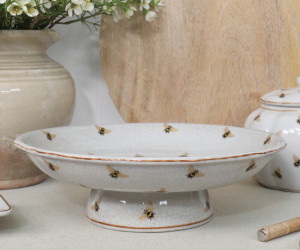 Jardin Gold Bees Cake Stand / Fruit Bowl