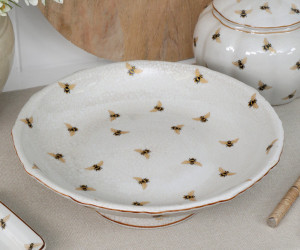 Jardin Gold Bees Cake Stand / Fruit Bowl